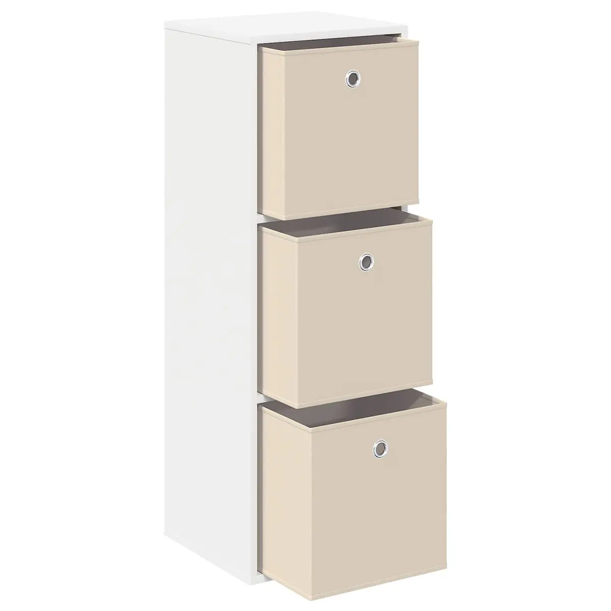 White Sideboard with Drawer Modern Storage Cabinet Living Room Furniture
