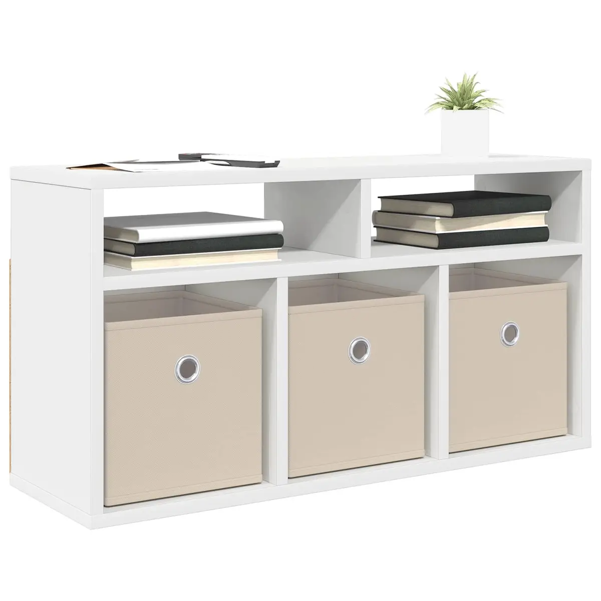 Lowboard TV Unit Engineered Wood 72cm White