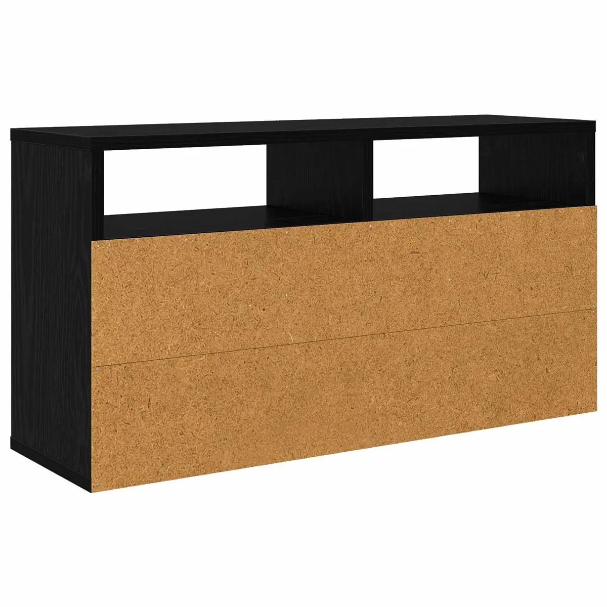 Black Oak Lowboard TV Unit with Drawer