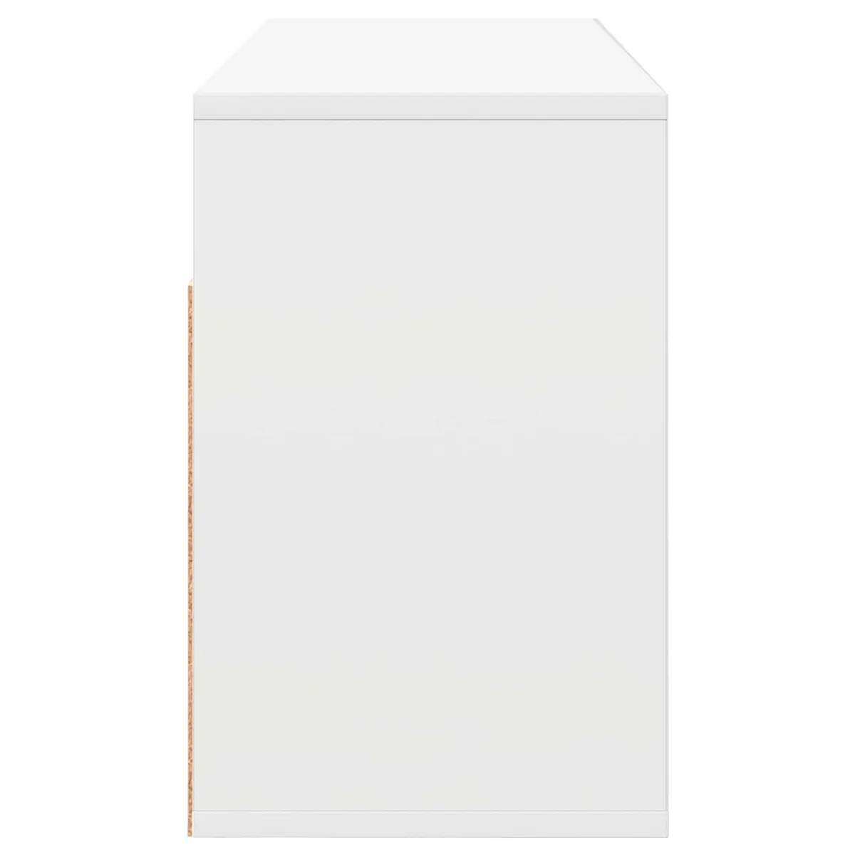 Lowboard TV Unit Engineered Wood 87 x 27.5 x 43 cm White