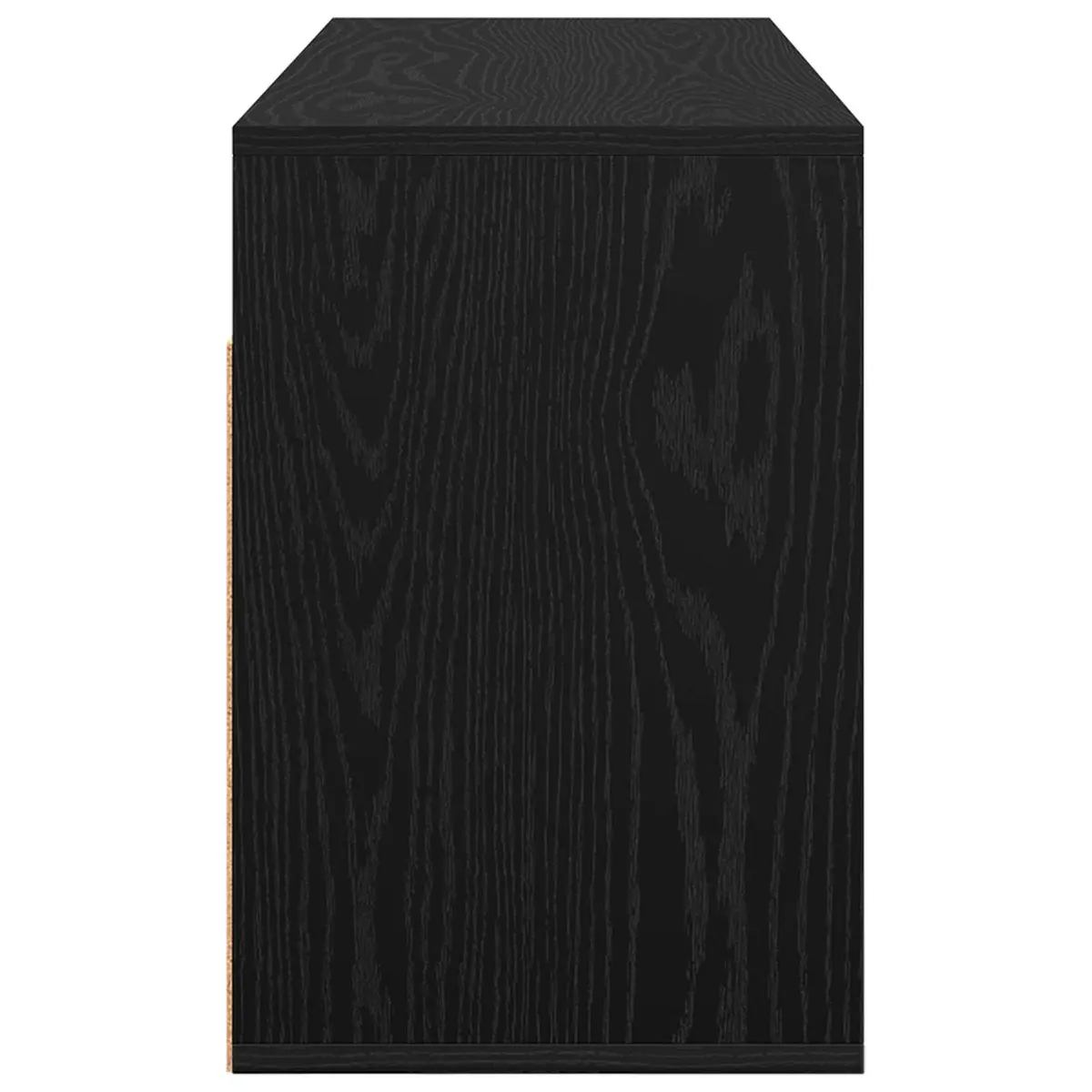 TV Lowboard Engineered Wood 102x32x48.5cm Black Oak