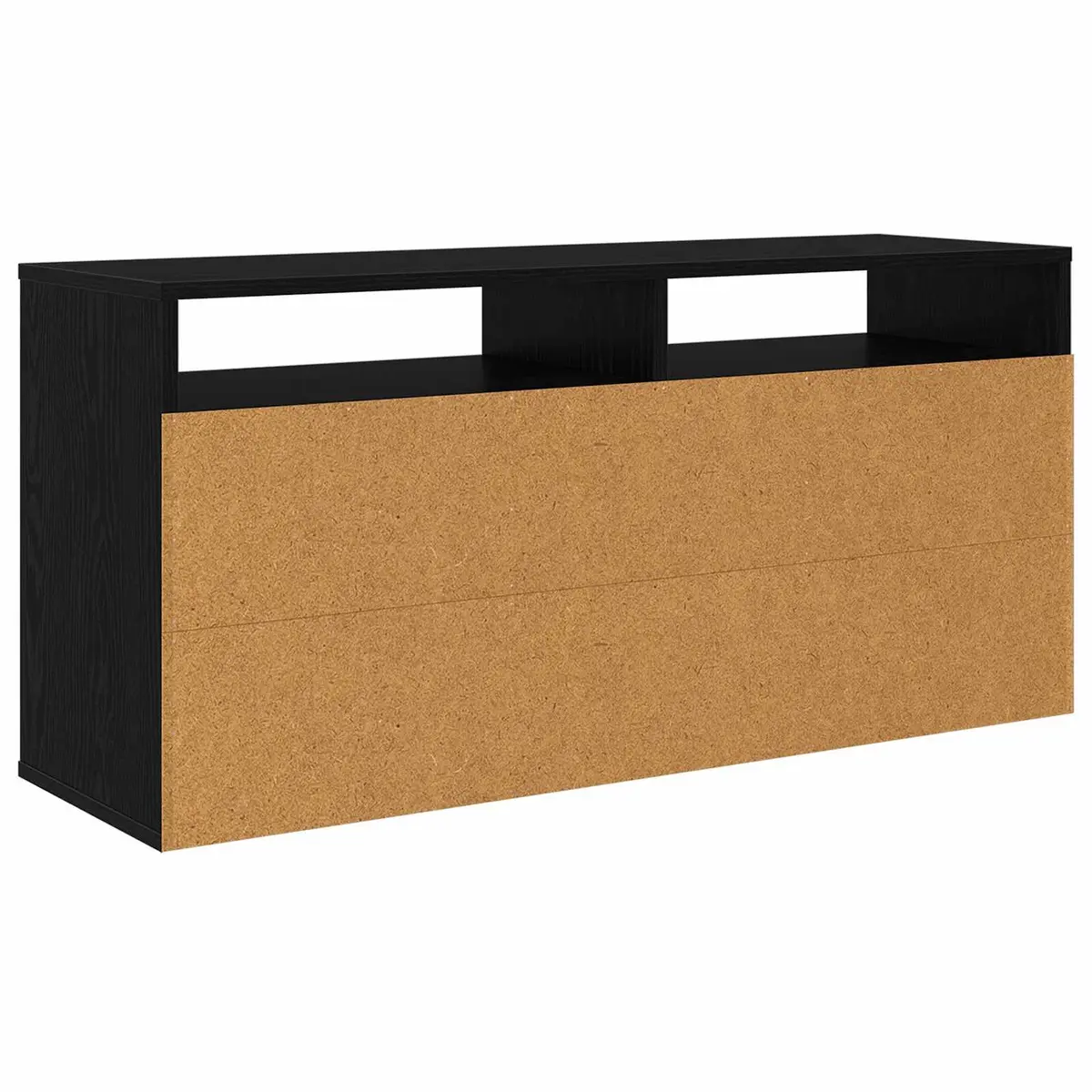 TV Lowboard Engineered Wood 102x32x48.5cm Black Oak