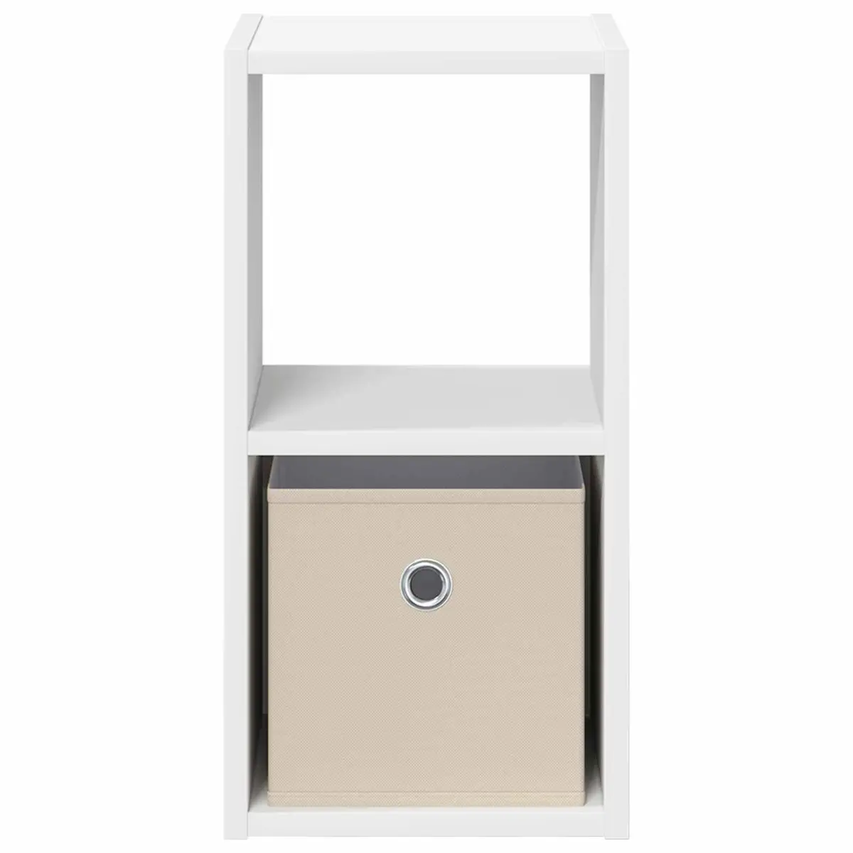 Bedside Table 2 pcs White 25.5 x 22 x 49.5 cm Engineered Wood Modern Nightstand