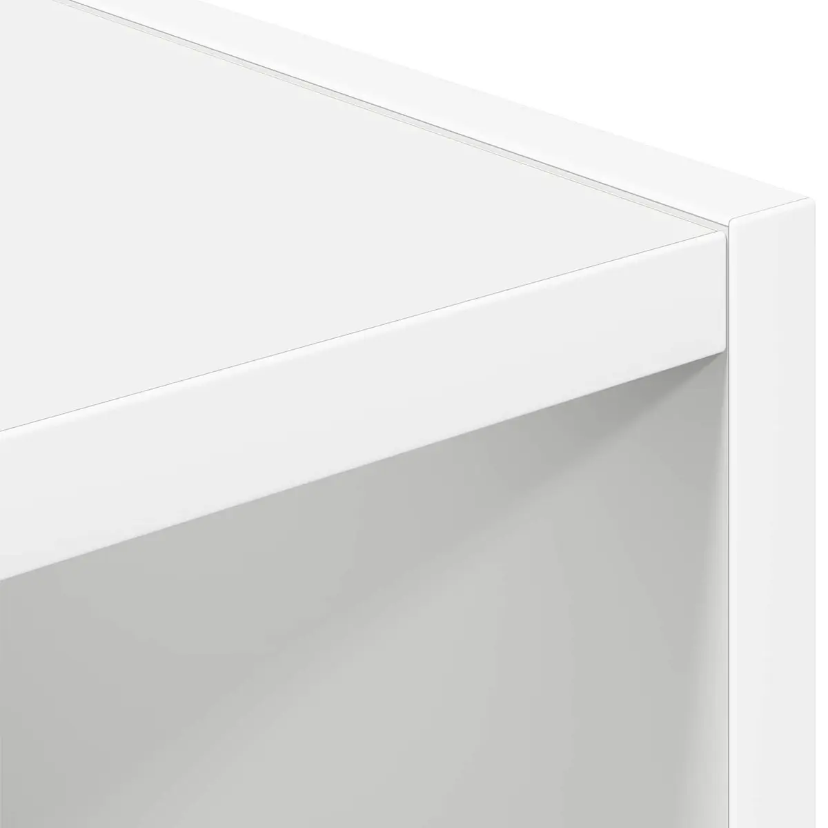 Bedside Table 2 pcs White 25.5 x 22 x 49.5 cm Engineered Wood Modern Nightstand