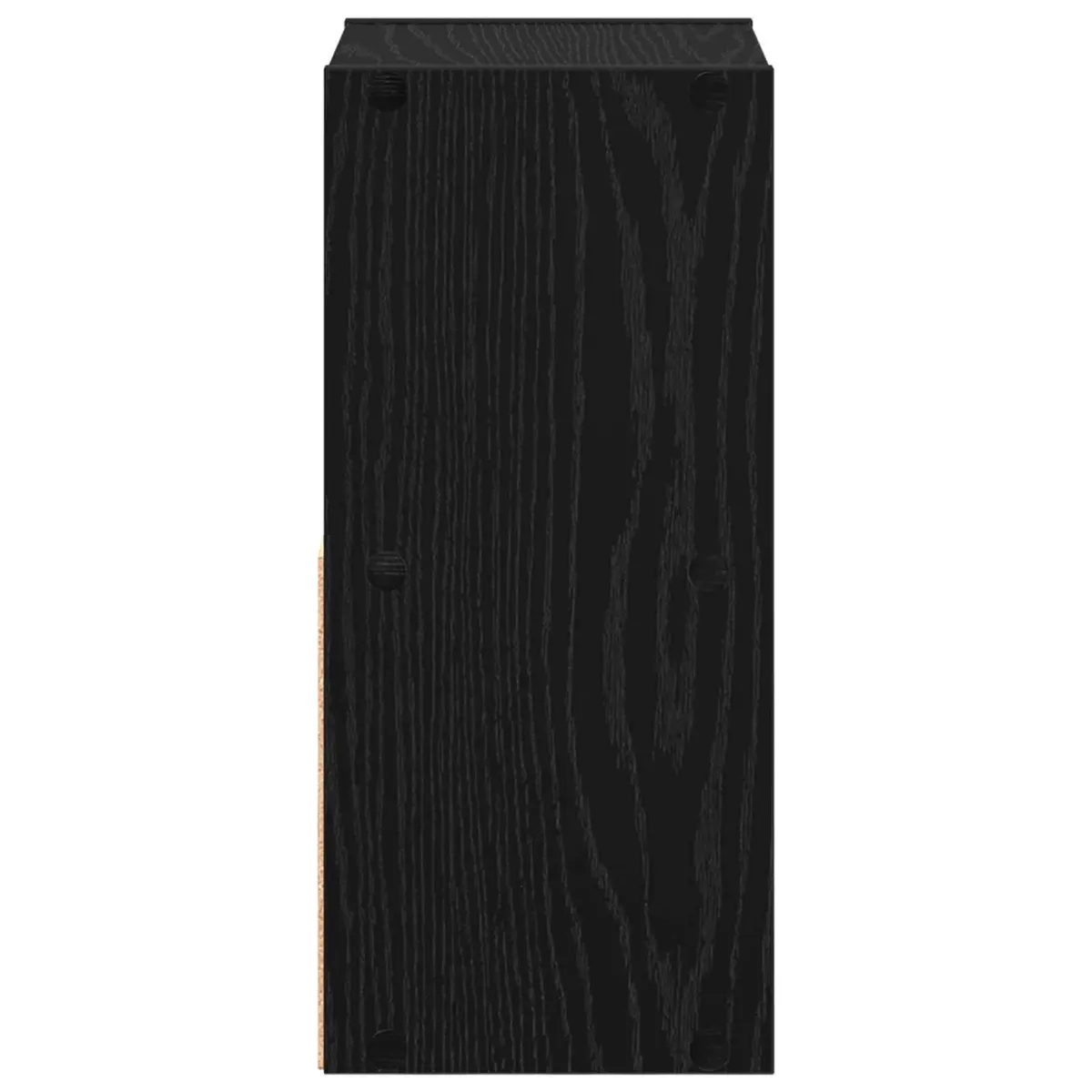 Bedside Table with Drawer Black Modern Bedroom Nightstand Storage 25.5 x 22 x