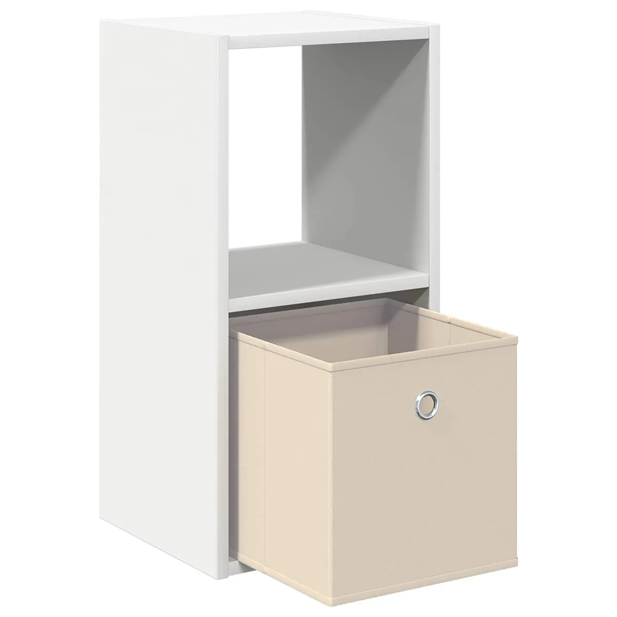 White Bedside Table Set with Drawers