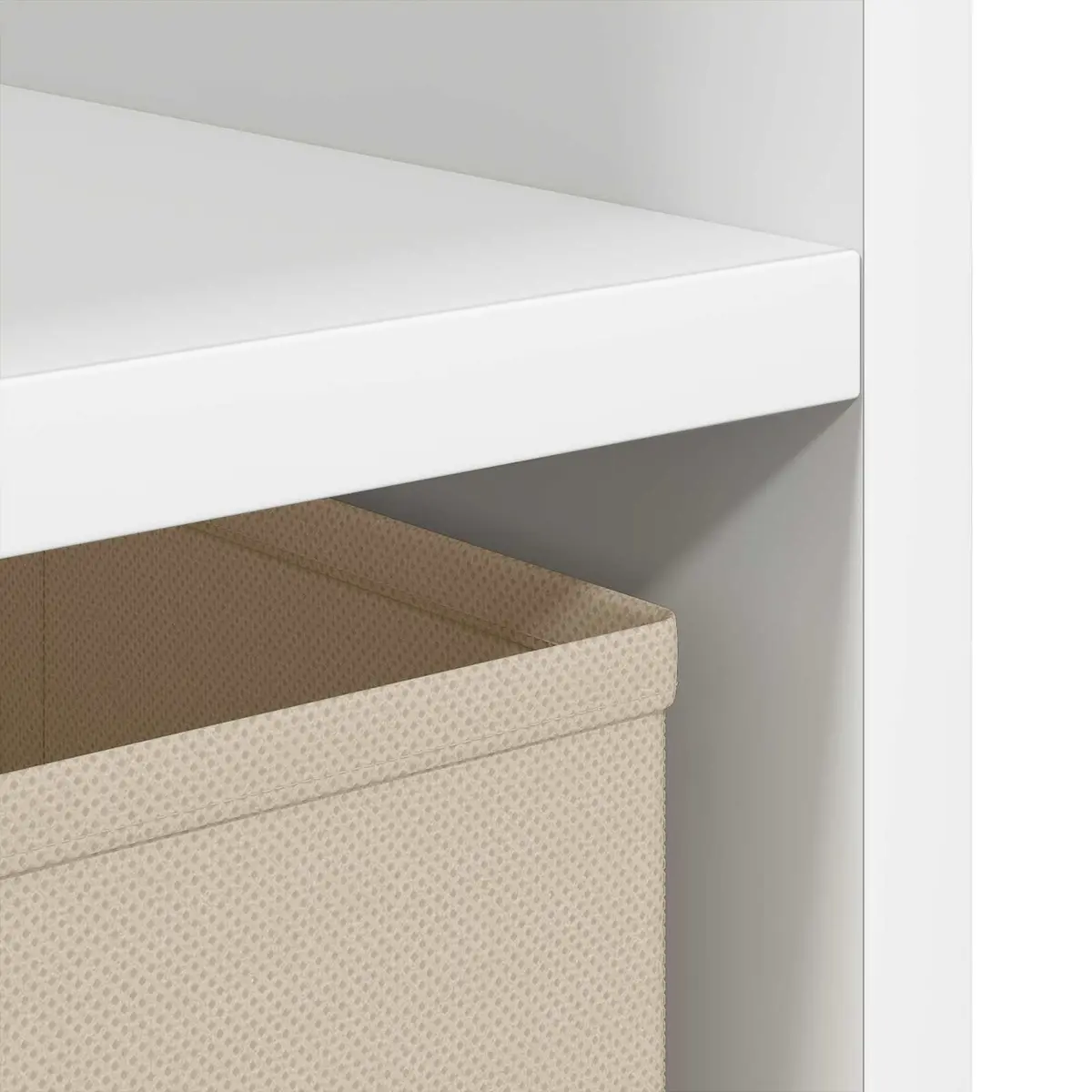 White Bedside Table Set with Drawers