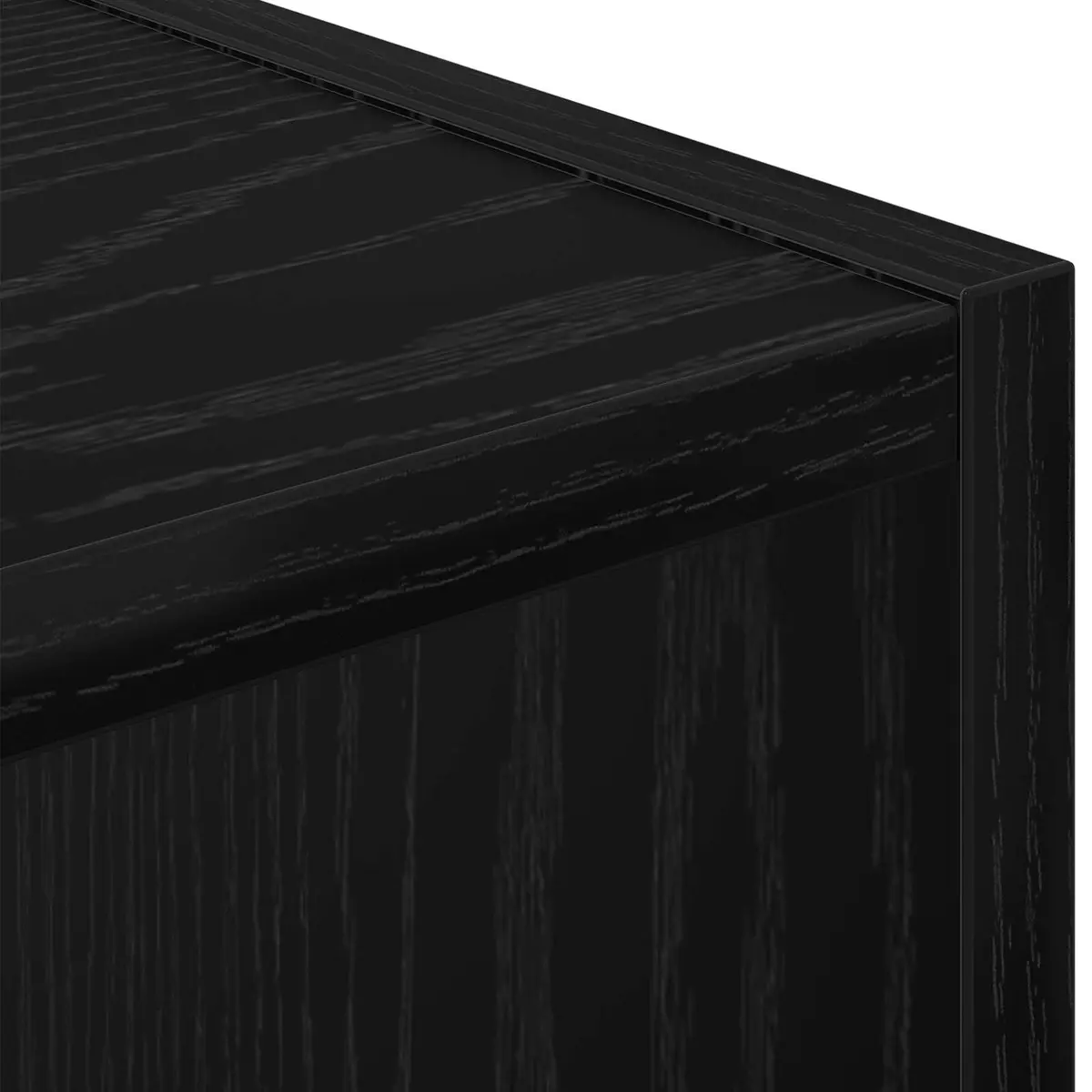 Bedside Table Engineered Wood 30.5 x 27 x 59.5 cm Black 2 Piece