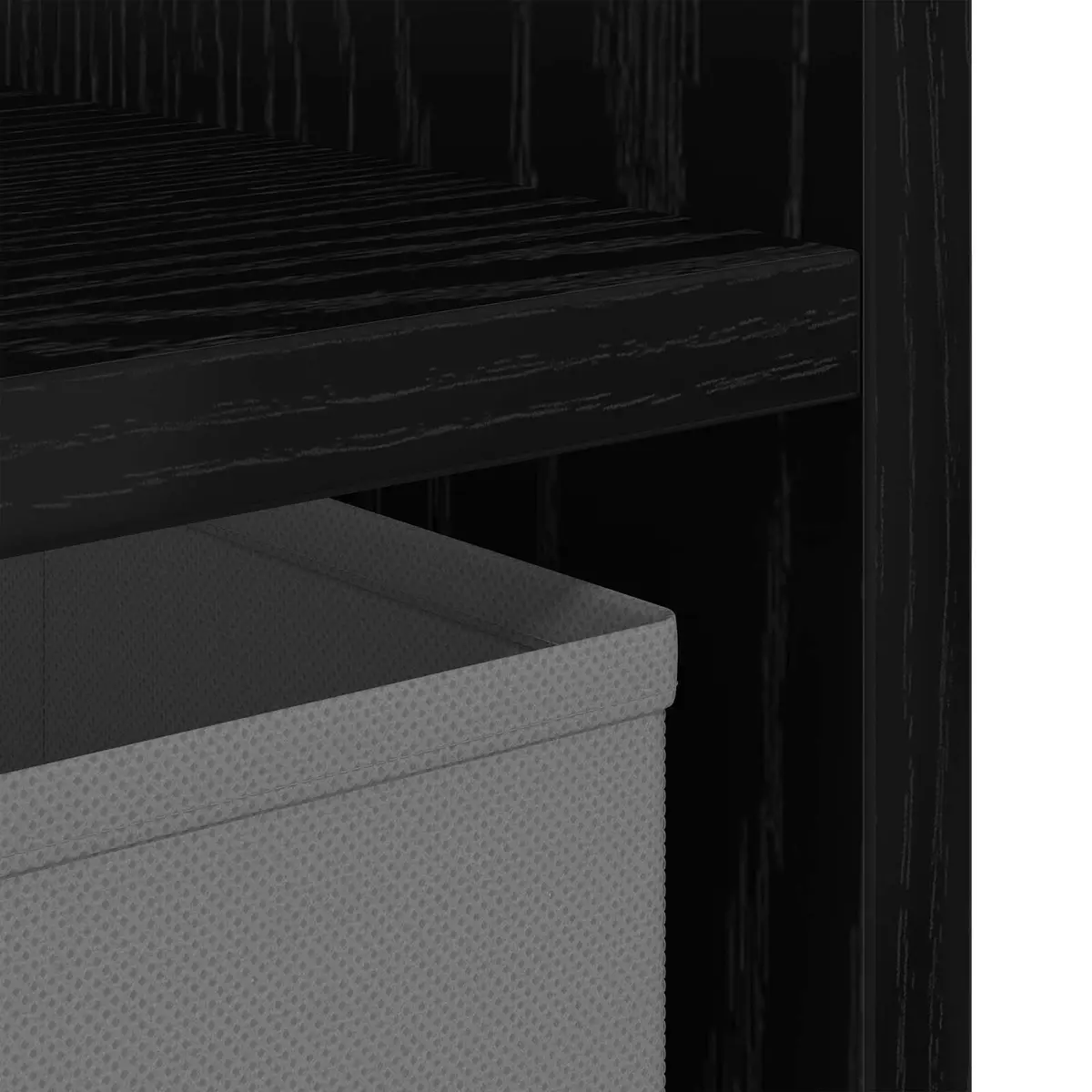 Bedside Table Engineered Wood 30.5 x 27 x 59.5 cm Black 2 Piece