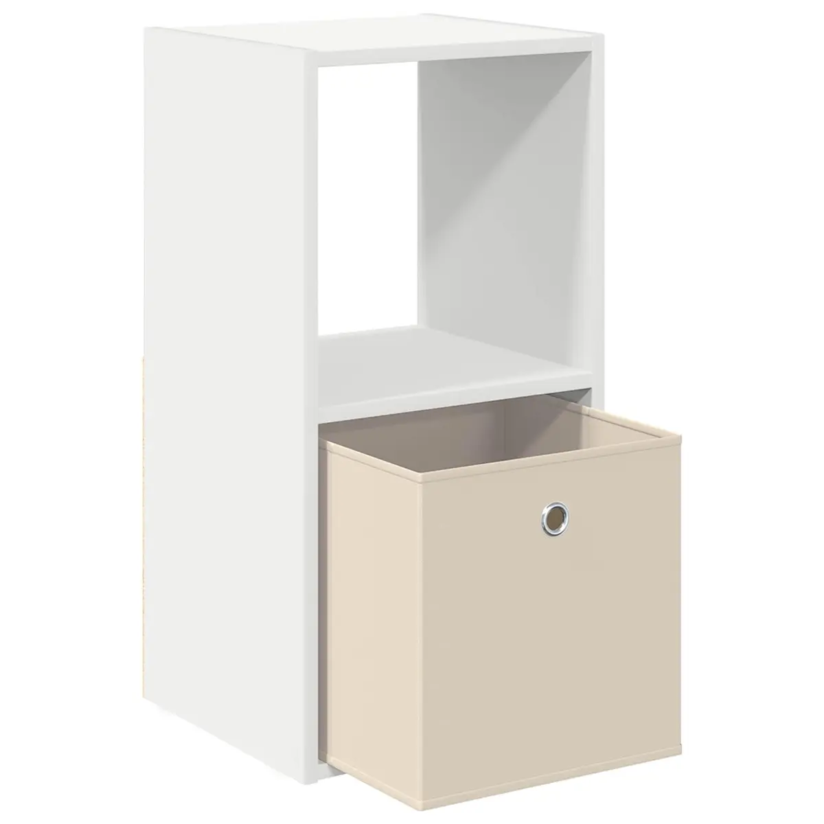 White Bedside Table Set 2 pcs 35 x 32 x 68 cm