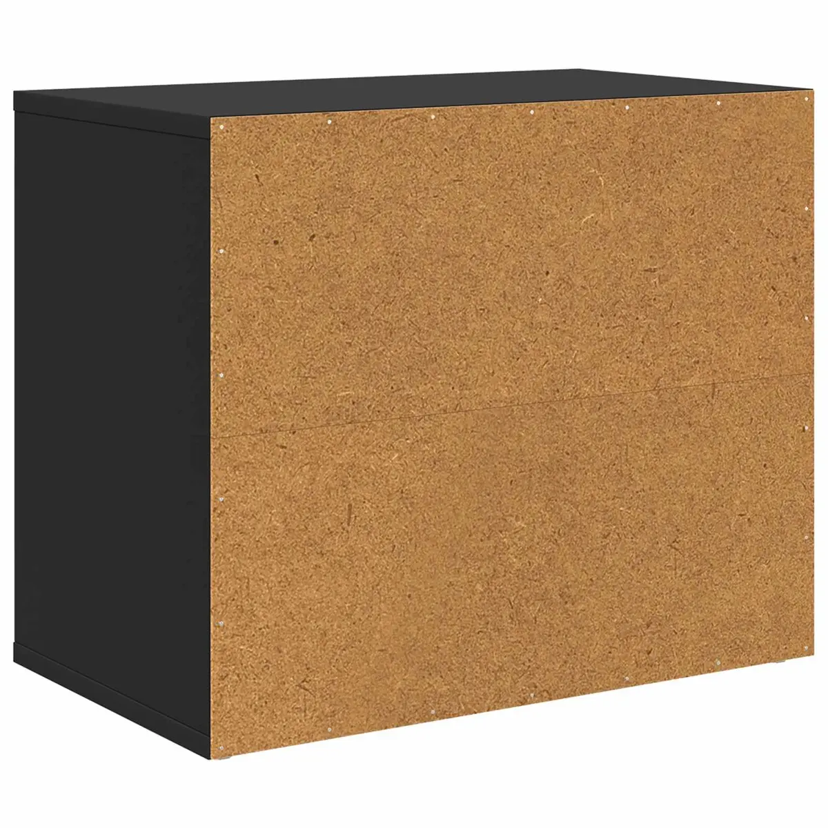 Black Engineered Wood Cat House for Indoor Use