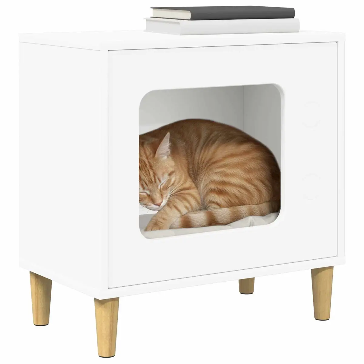 White Cat House with Durable Build