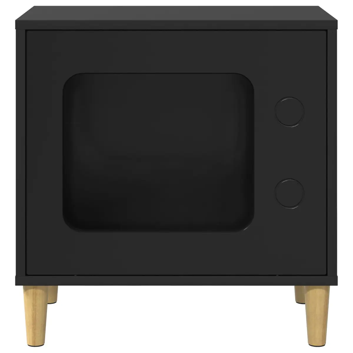 Black Cat House with Durable Engineered Wood