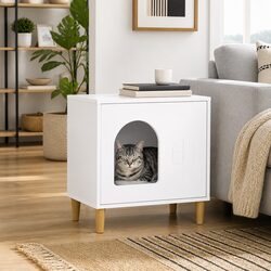 Stylish Modern Cat House - Durable Indoor Shelter