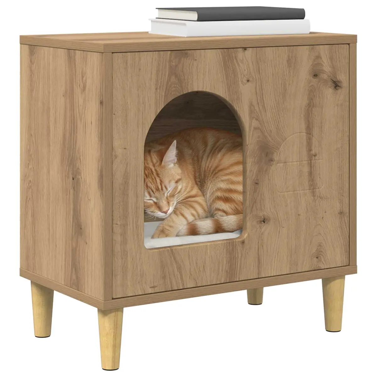 Cat House for Indoor Use in Brown