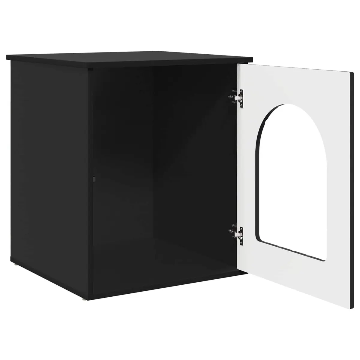 Cat House Engineered Wood 53 x 52 x 62 cm Black