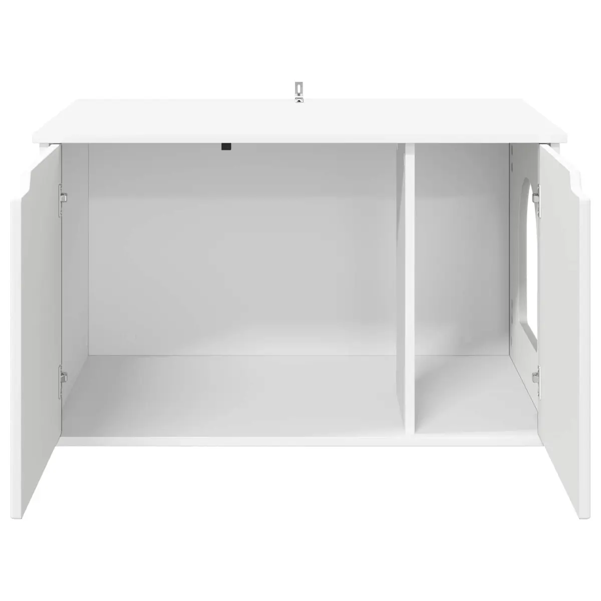 White Cat House with Durable Engineered Wood