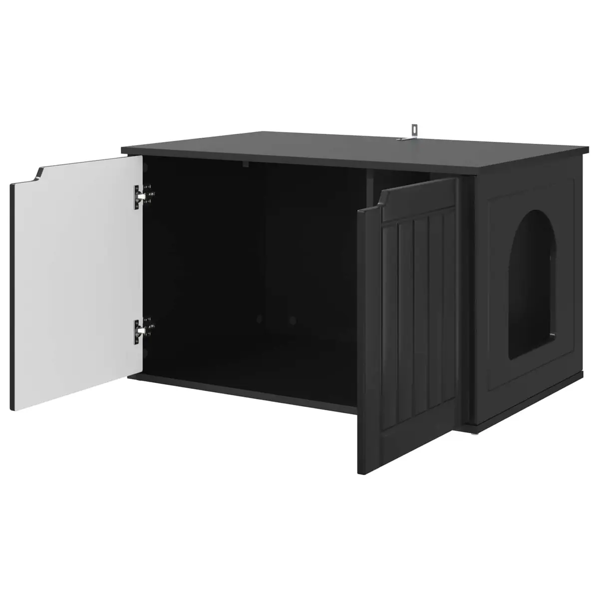 Cat House Engineered Wood 85 x 55 x 50.5 cm Black