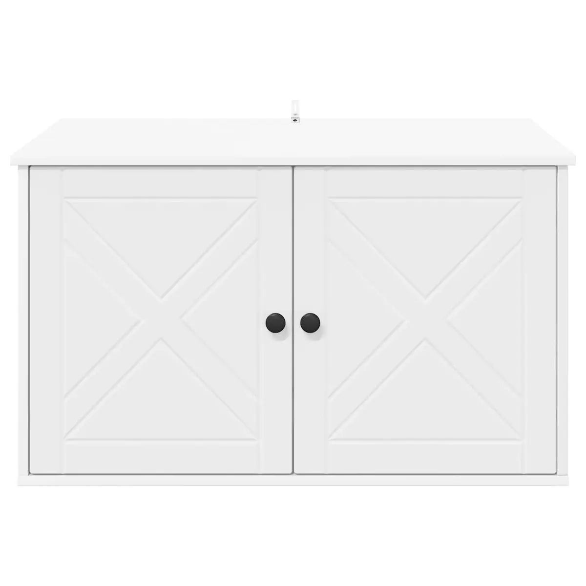 Cat House Engineered Wood 85x55x50.5cm White Indoor Pet Furniture Hideout