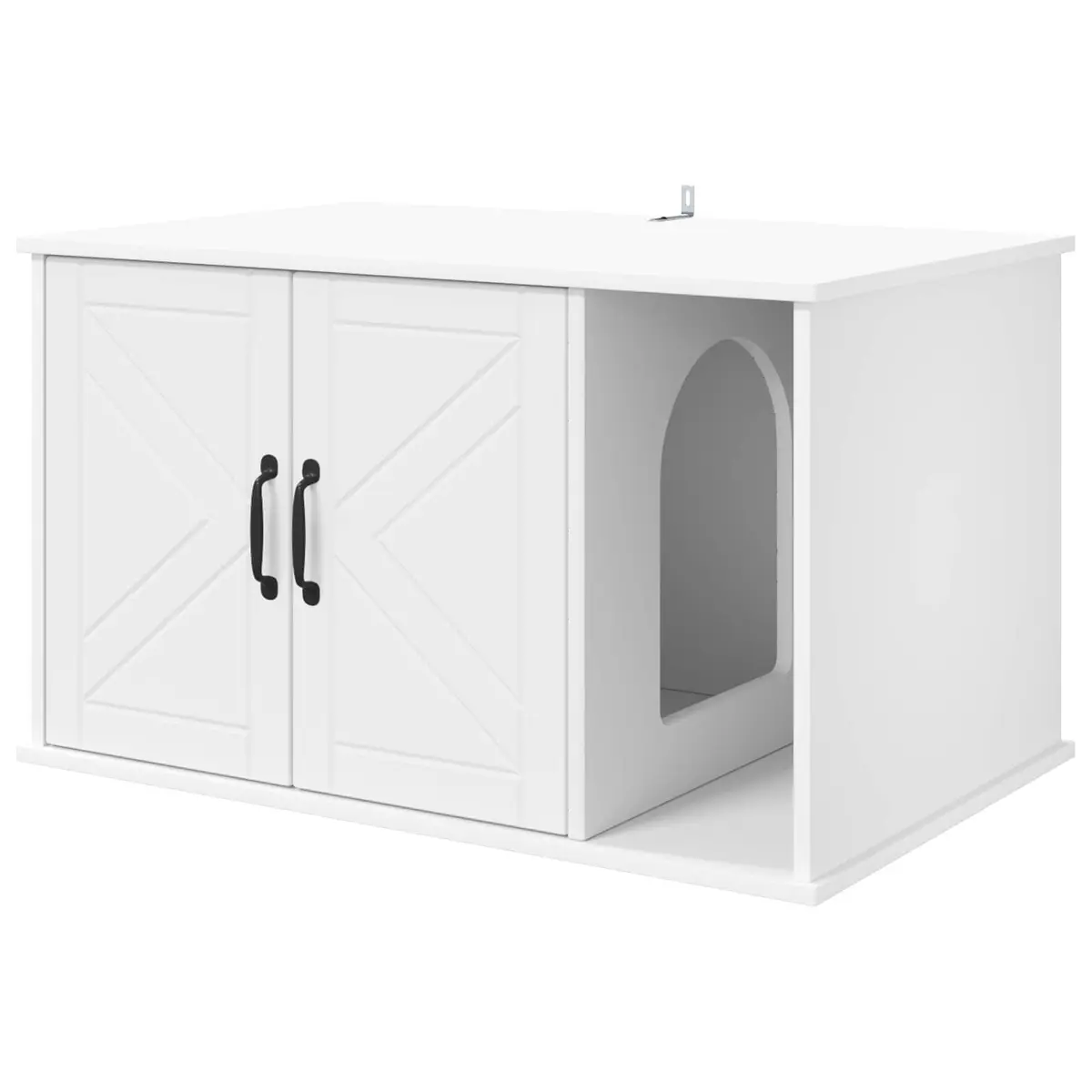 Cat House Engineered Wood 85 x 55 x 50 cm White