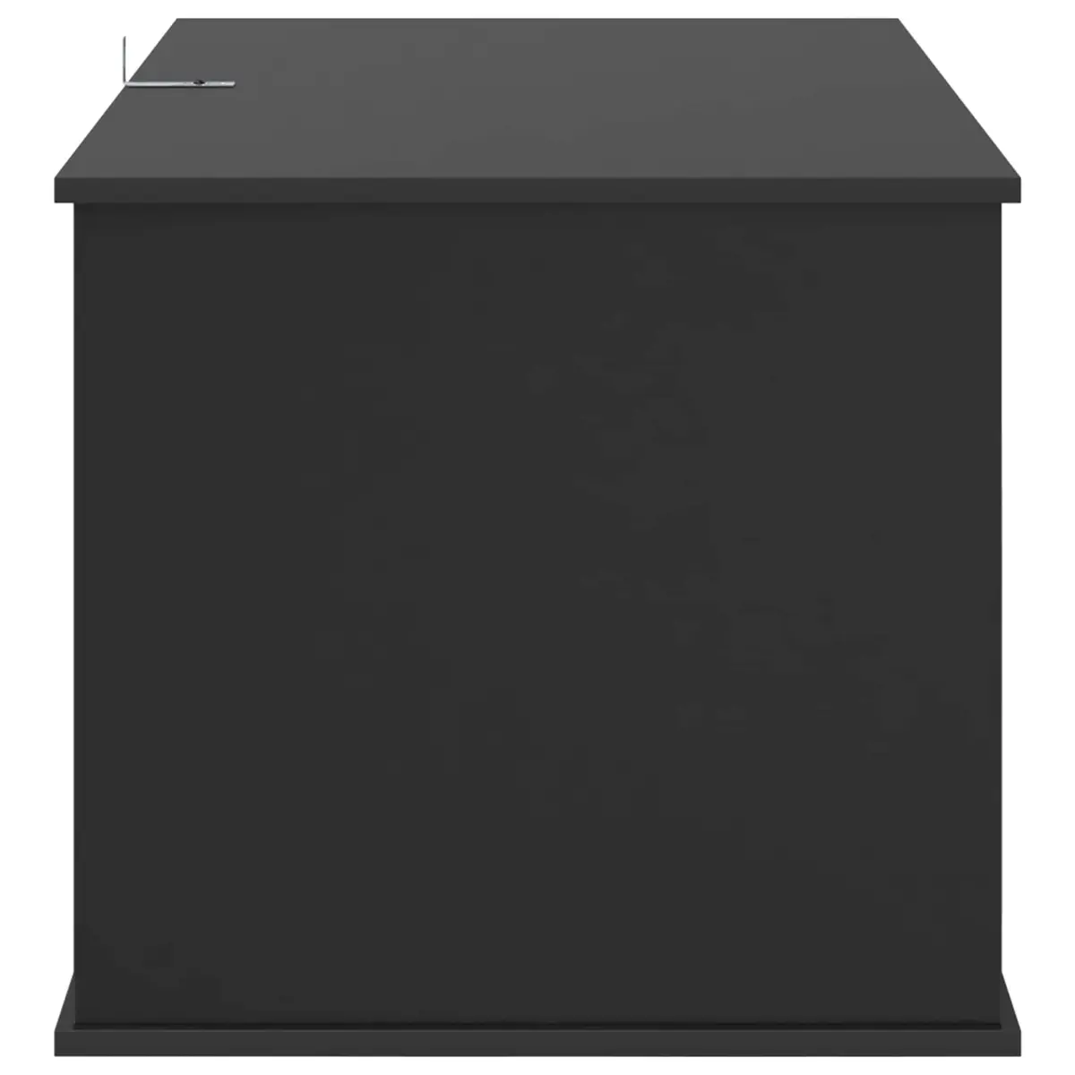 Cat House Black Modern Rectangular Pet Furniture Engineered Wood Indoor Retreat