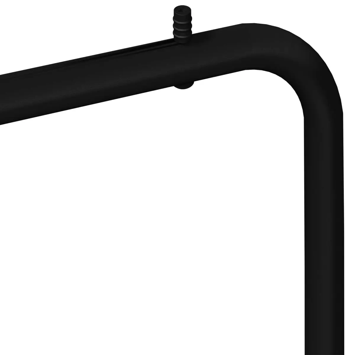 White and Black Clothes Rack for Bedroom Storage