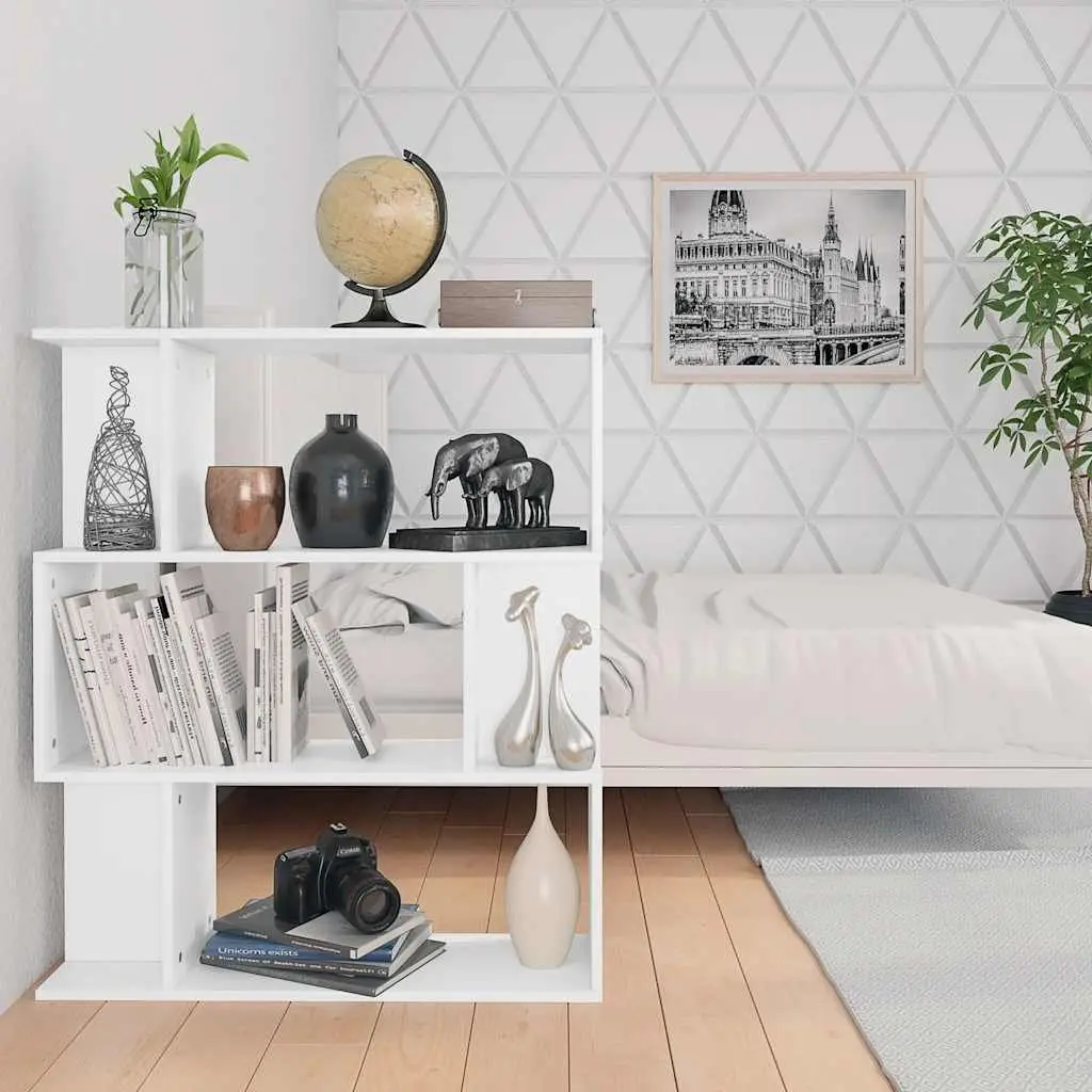 Book Cabinet Engineered Wood 80x24x96cm White