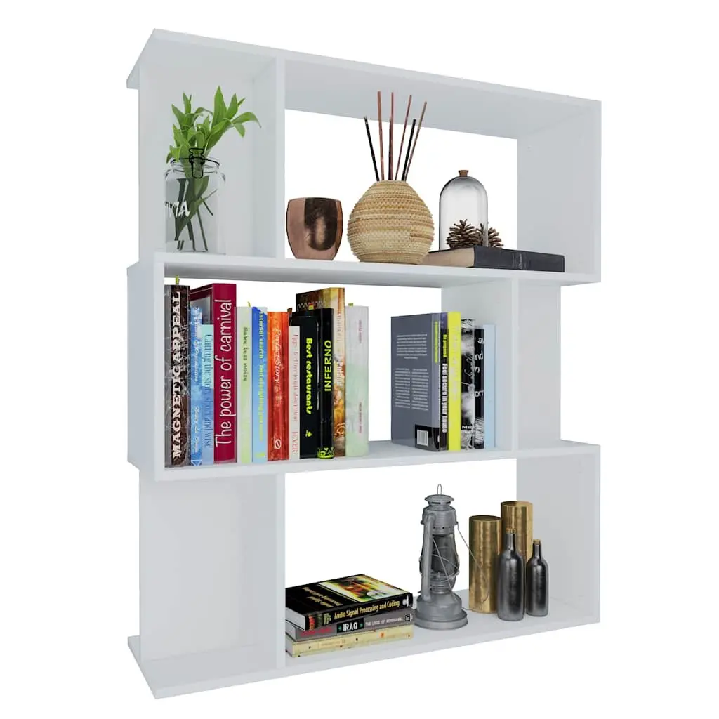Book Cabinet Engineered Wood 80x24x96cm White