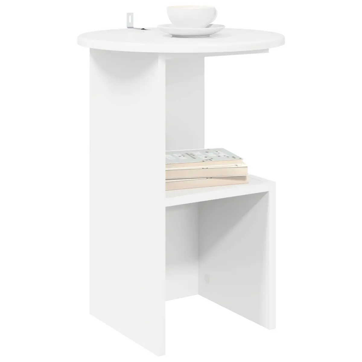 White Side Table for Living Spaces