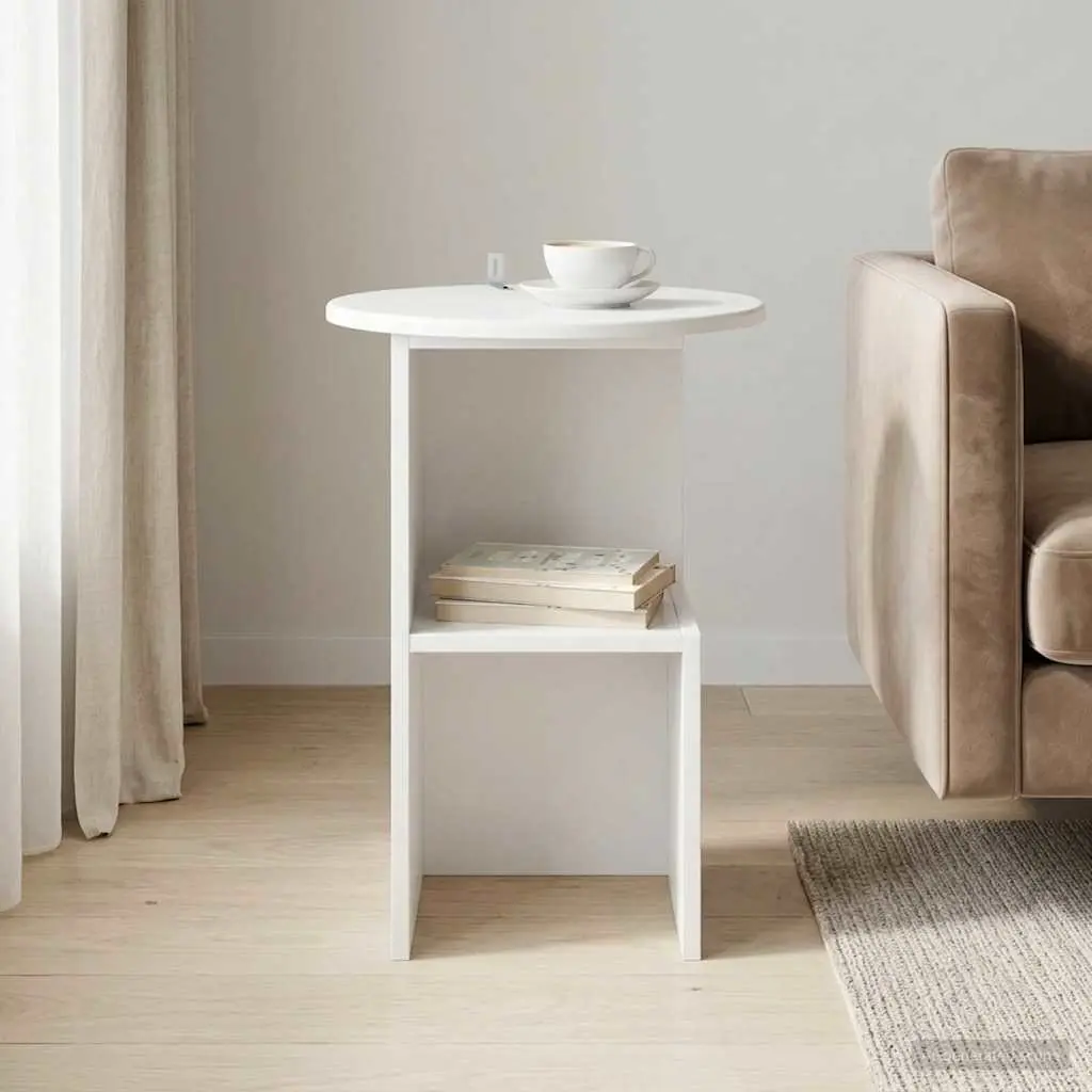 White Side Table for Living Spaces
