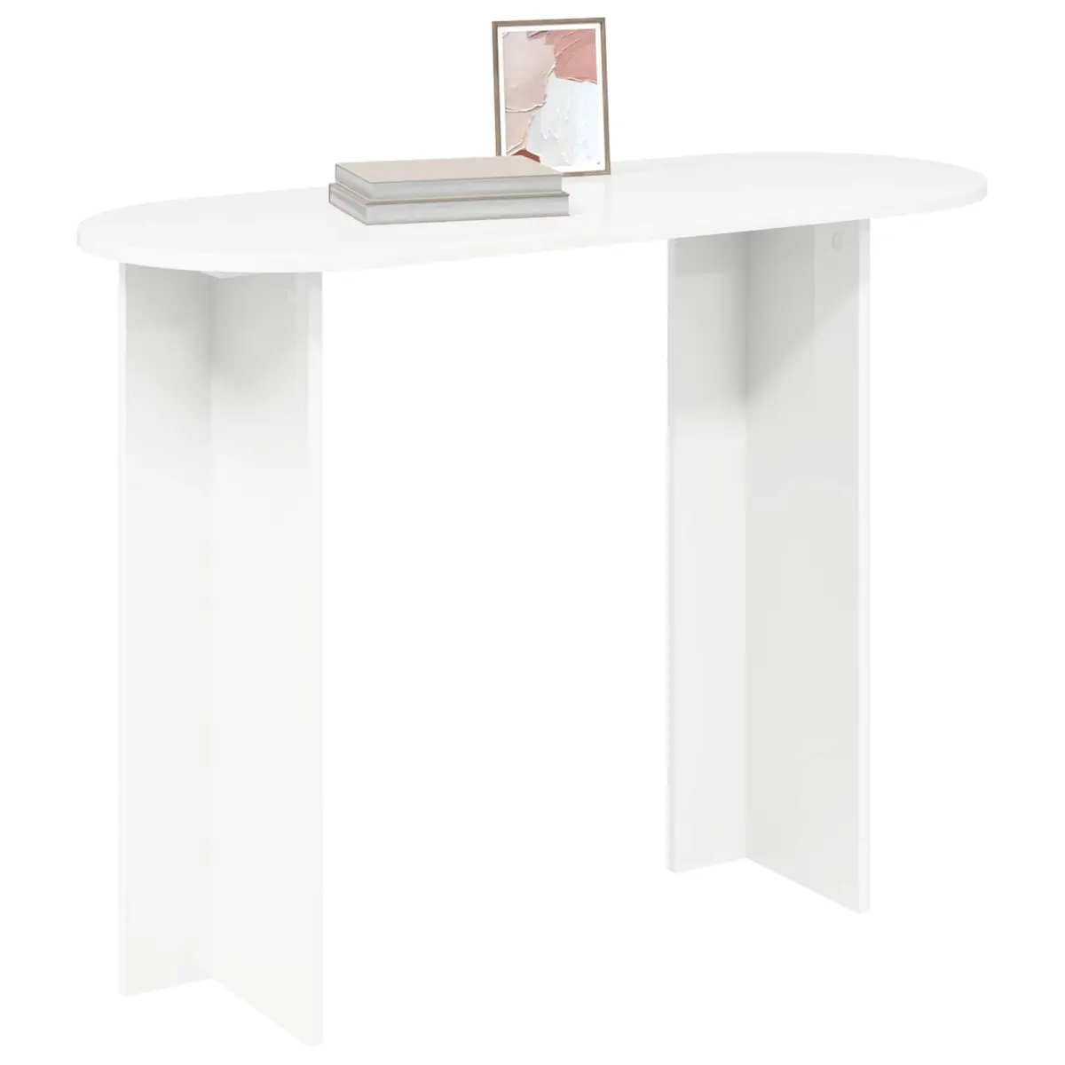 White Console Table for Hallways and Living Rooms
