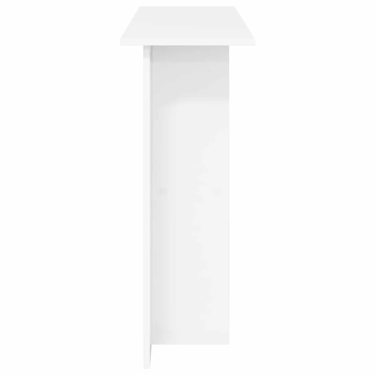 White Console Table with Engineered Wood Build