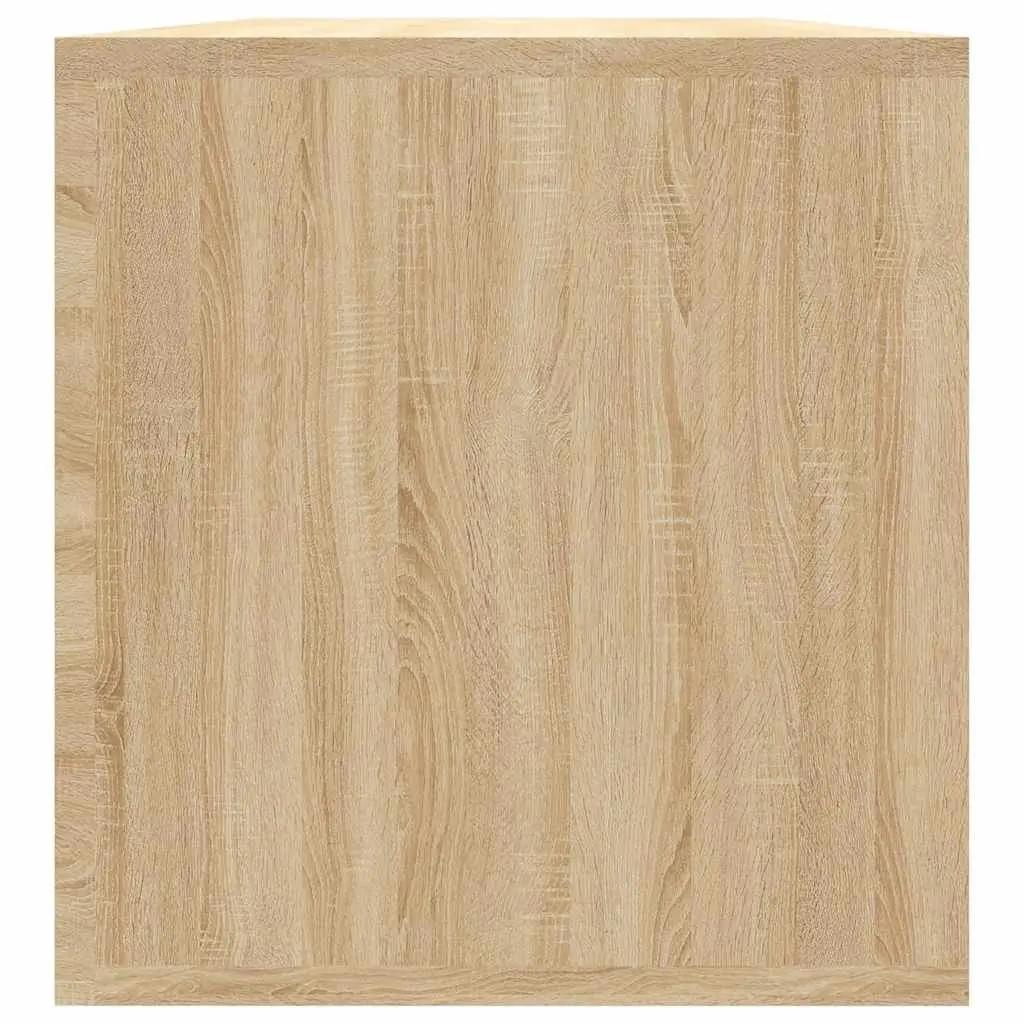 Vinyl Storage Box Engineered Wood 71x34x36cm Brown Sonoma Oak