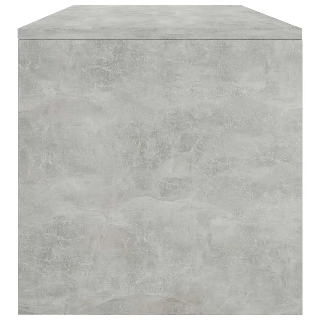 Grey Engineered Wood Coffee Table with Open Shelf