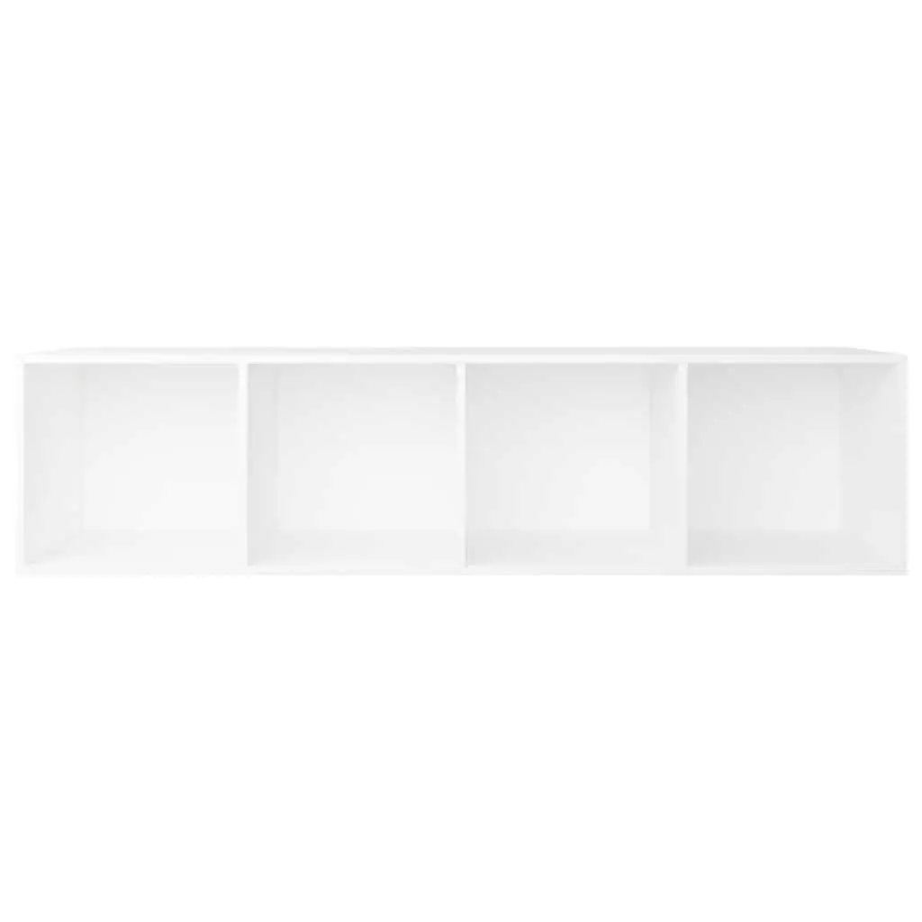 Book Cabinet Engineered Wood 36x30x143 cm White Storage Shelf Unit
