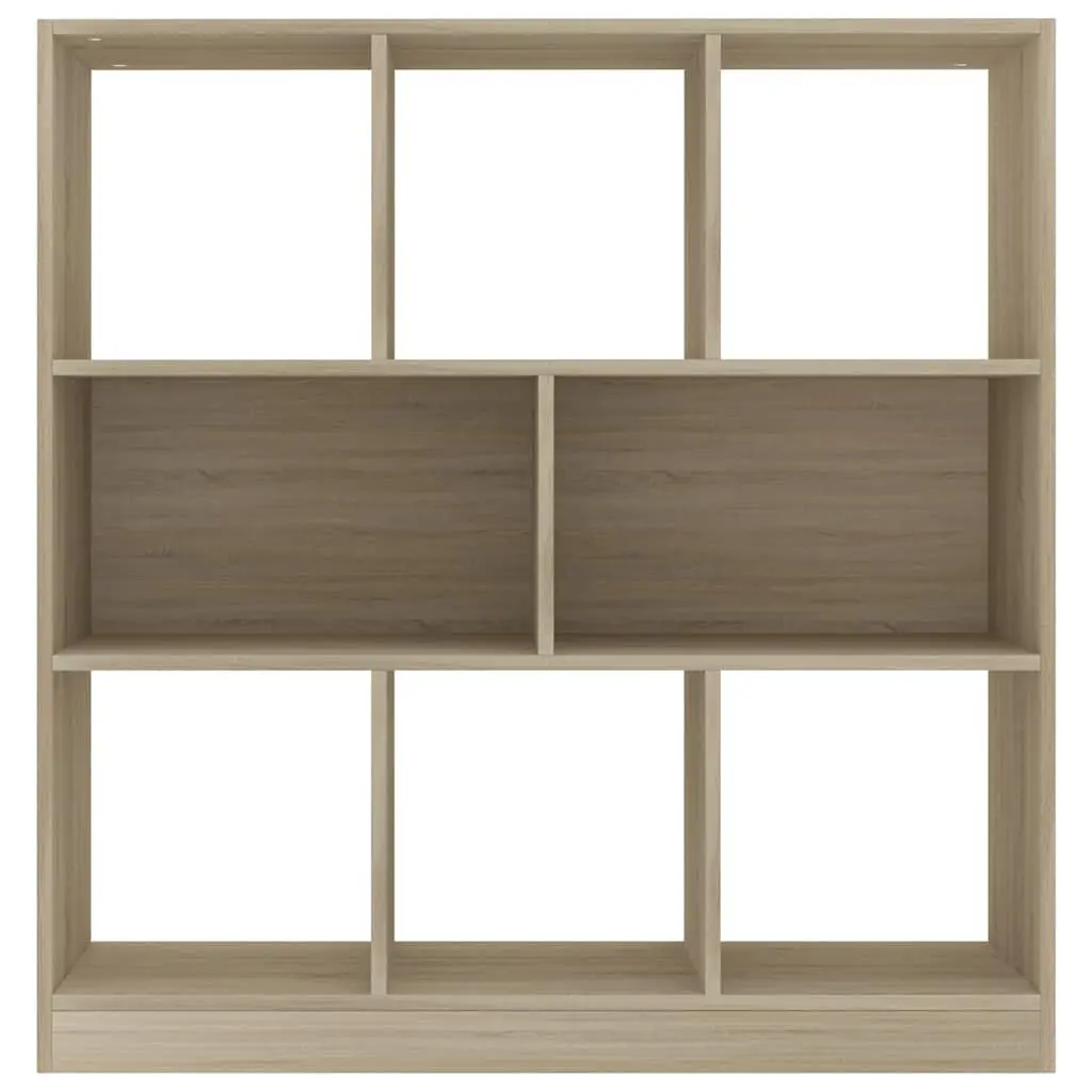 Book Cabinet Sonoma Oak 8 Compartment Shelving Unit Storage Bookcase