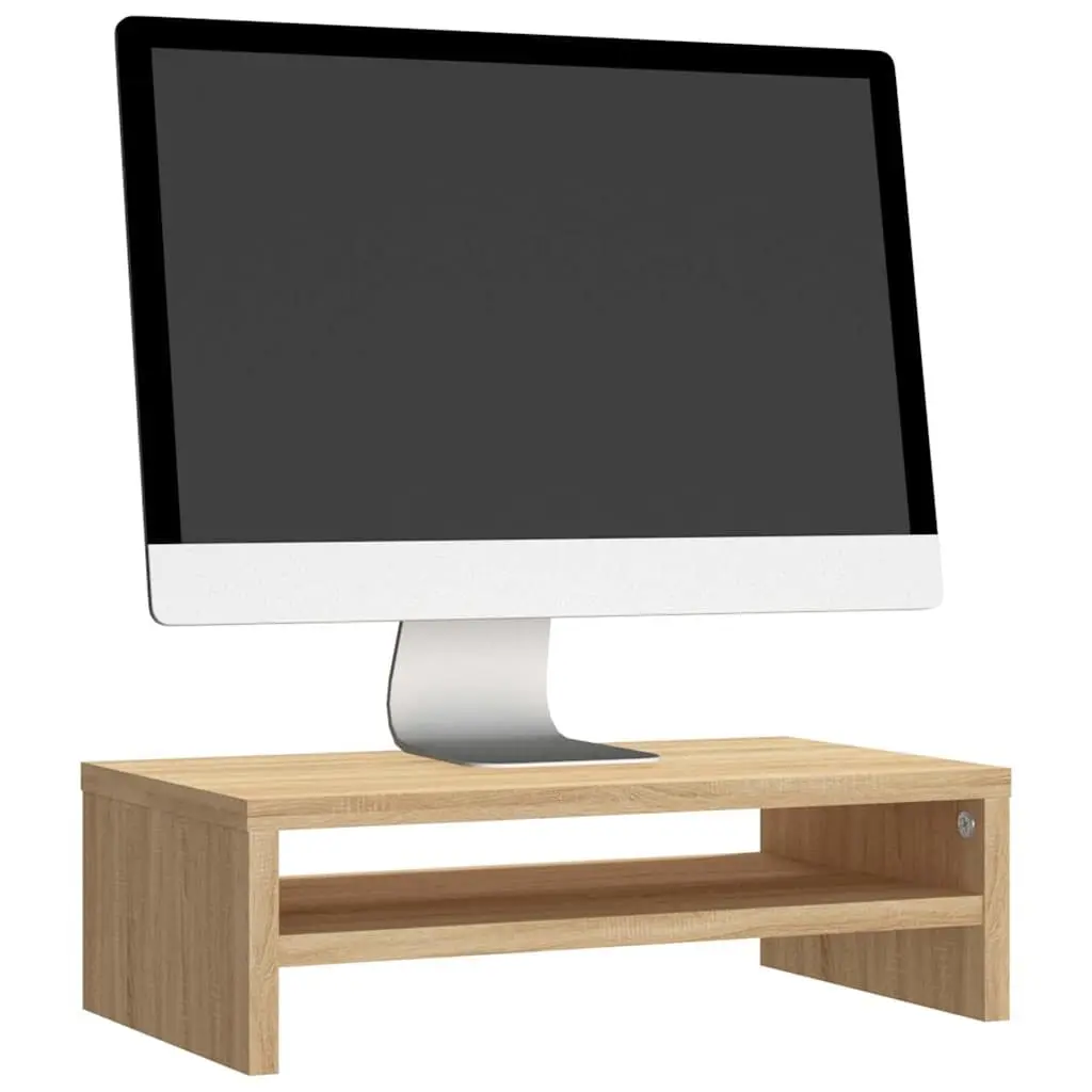 Monitor Stand Riser Engineered Wood 42 x 24 x 13 cm Brown Sonoma Oak