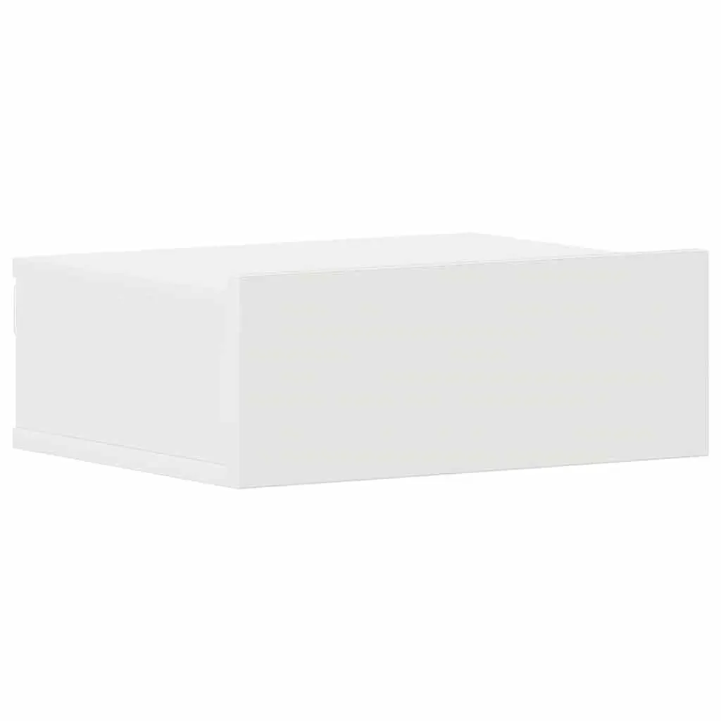 Floating Bedside Tables 2 pcs White Nightstands