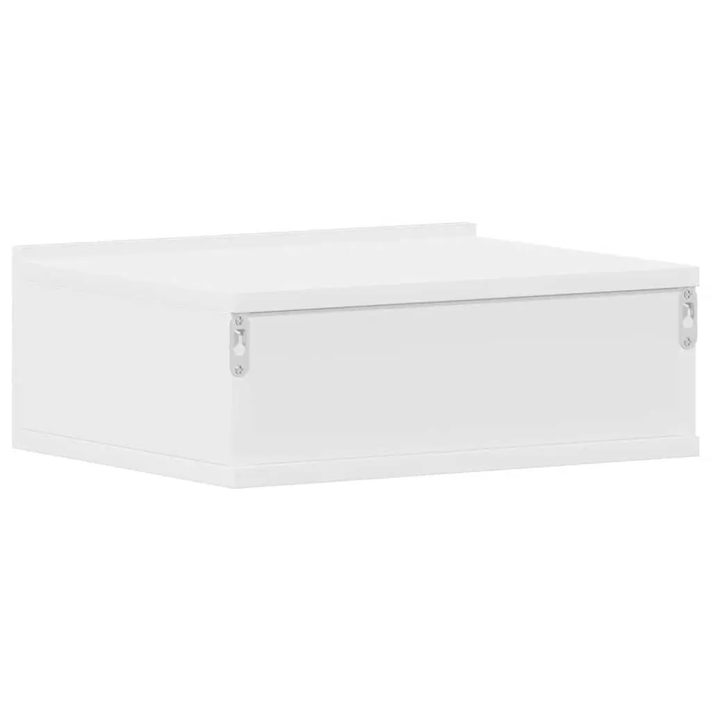 Floating Bedside Tables 2 pcs White Nightstands