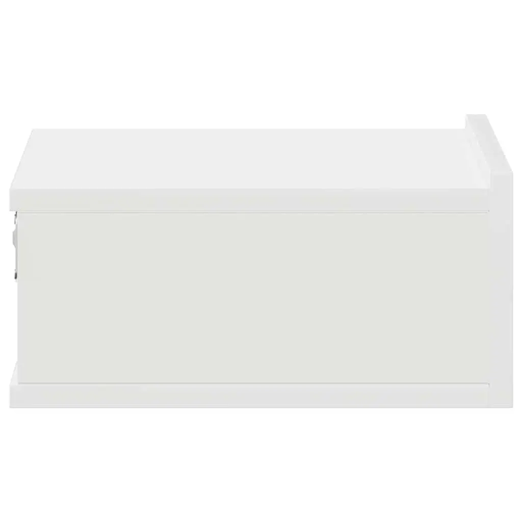 Floating Bedside Tables 2 pcs White Nightstands