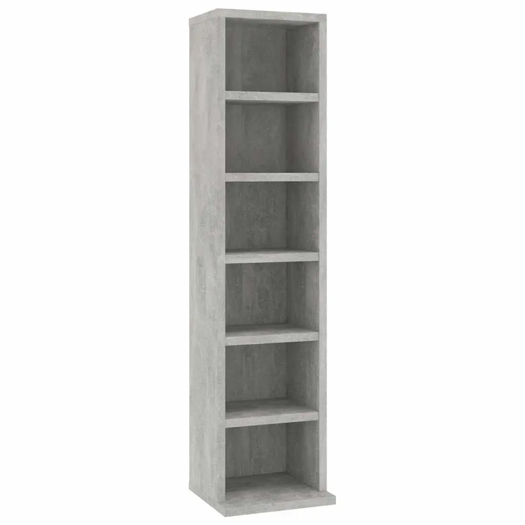 Grey Concrete CD Storage Cabinet
