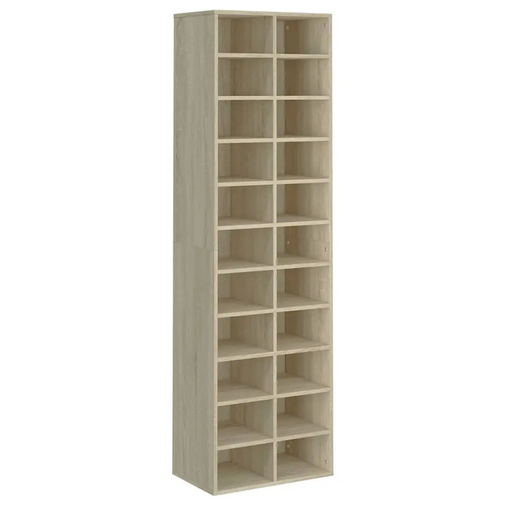 Shoe Cabinet Organizer Engineered Wood 54 x 34 x 183 cm Brown