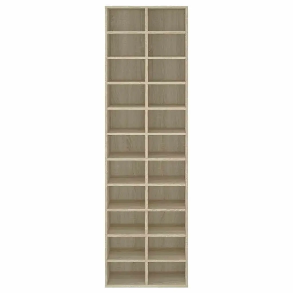 Shoe Cabinet Organizer Engineered Wood 54 x 34 x 183 cm Brown