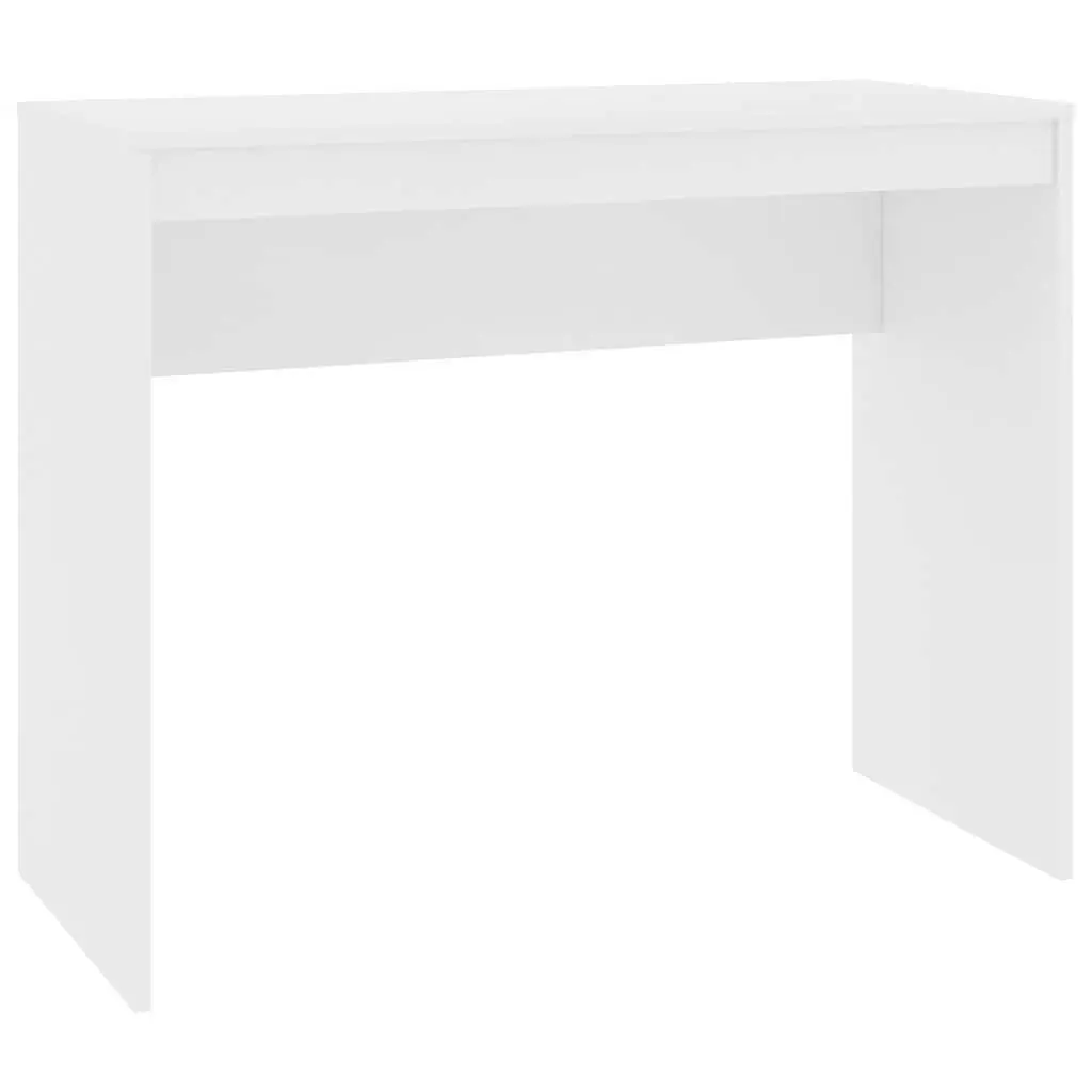 Engineered Wood White Computer Desk 90x40x72cm