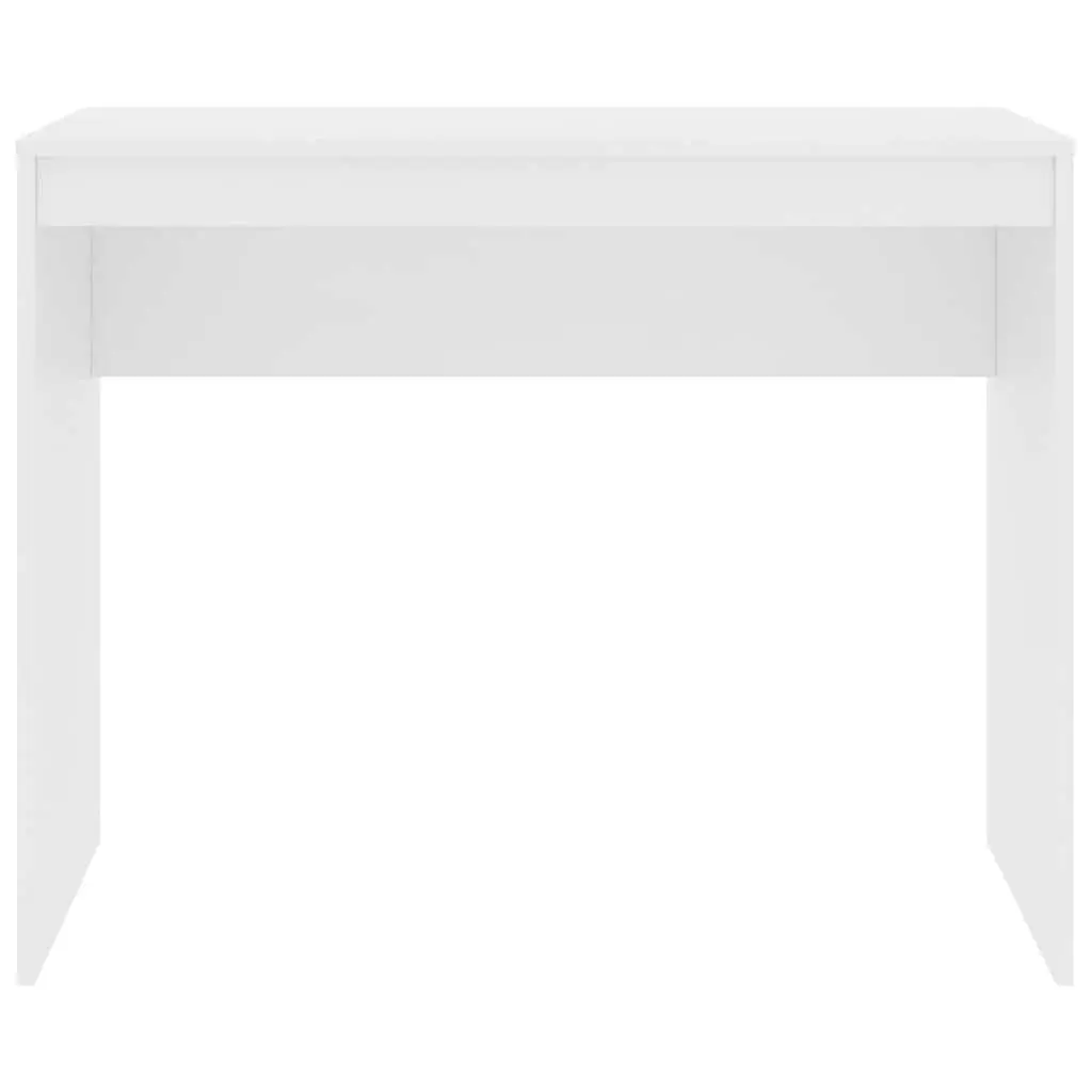 Engineered Wood White Computer Desk 90x40x72cm