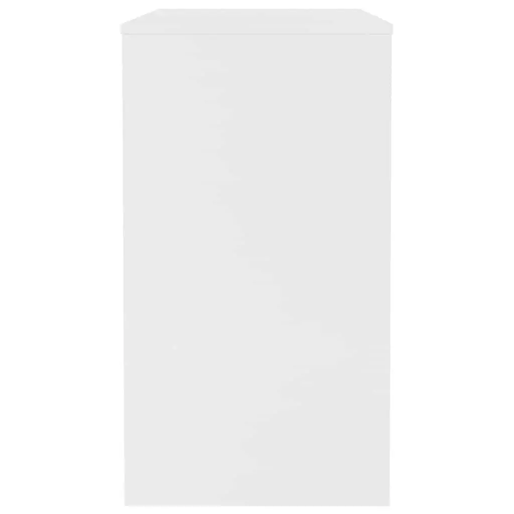 Engineered Wood White Computer Desk 90x40x72cm