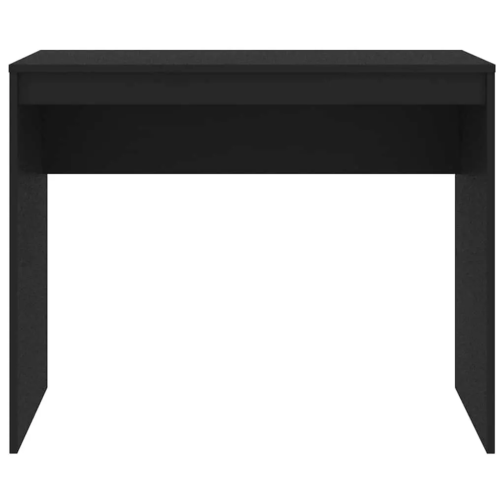 Black Engineered Wood Study Table