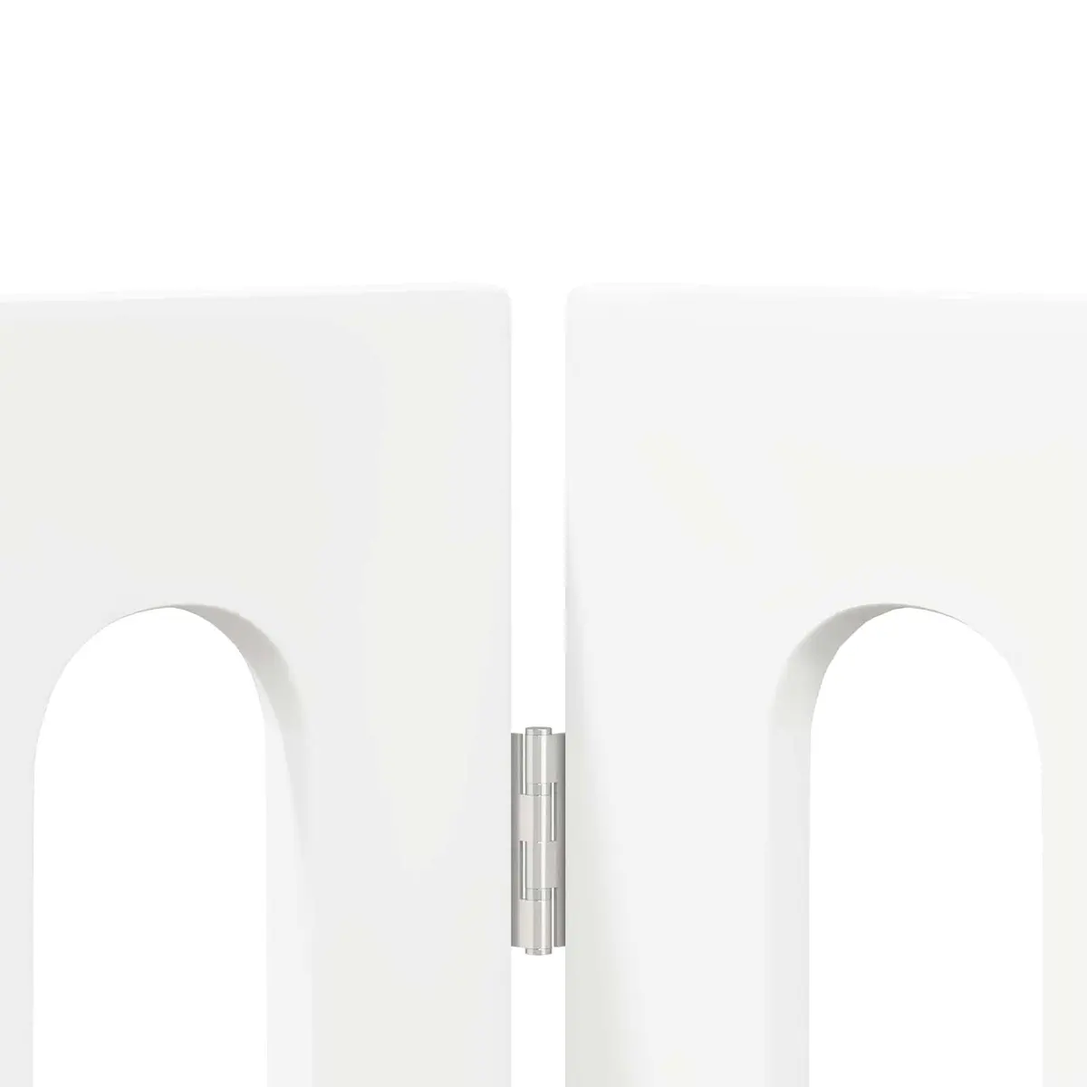 4-Panel Folding Pet Fence in White