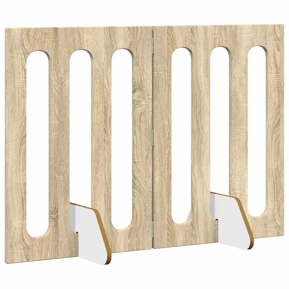 Folding Pet Fence 2 pcs Indoor Dog Barrier Foldable Panel Gate Room Divider