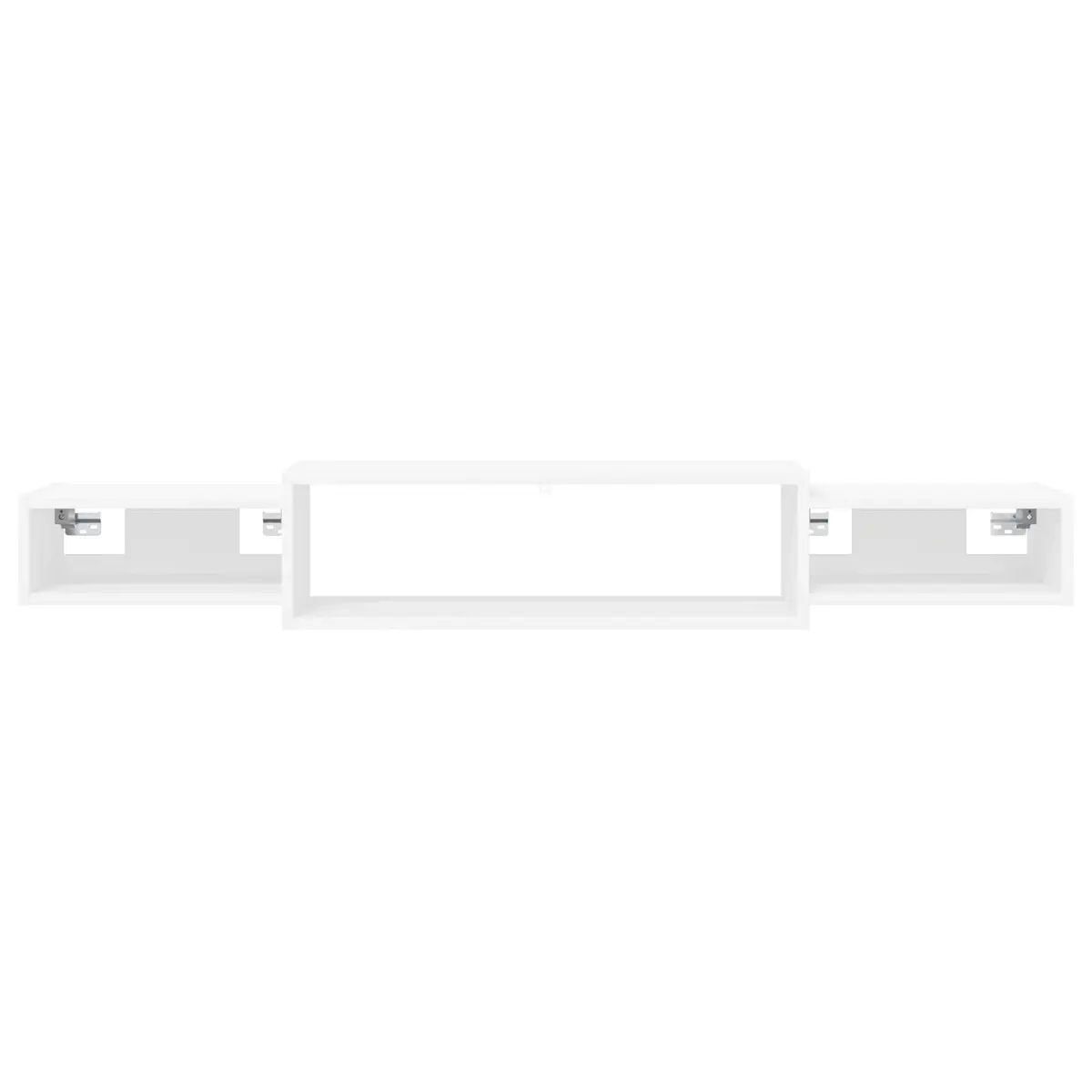 Wall-Mounted TV Cabinet Engineered Wood 140x28x21cm White